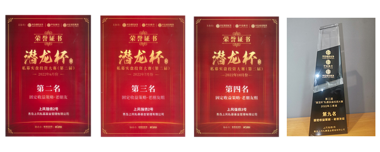 潜龙杯荣誉证书与奖杯